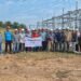 PLN UIP Kalimantan Bagian Timur (UIP KLT) yang tengah melaksanakan pembangunan infrastruktur ketenalistrikan Saluran Udara Tegangan Tinggi (SUTT) 150 kV Grogot - Sei Durian