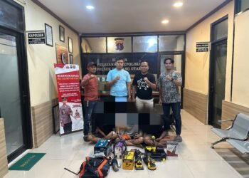 Tiga pelaku pencurian diamankan Polres Bontang