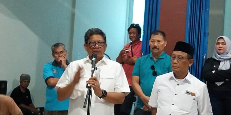 Konferensi pers Basri-Chusnul (Foto Ist)