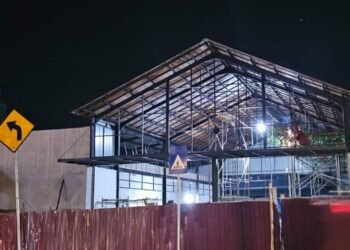 Proses pembangunan mie gacoan