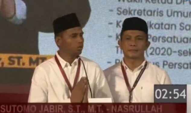 Paslon Sutomo -Nasrullah Paparkan visi dan misi (screenshot YouTube Tribun Kaltim )