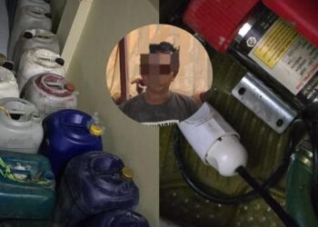 Polsek Loa Janan Kukar Ringkus Pelaku Penimbun BBM (Foto Humas Polres Kukar)