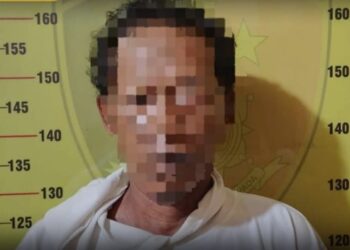 Pelaku rudapaksa anak di bawah umur (Foto Humas Polres Kukar)