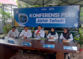 Konferensi pers BNNK Balikpapan akhir tahun (Foto Put)