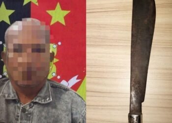 Pelaku LD (57), Diamakan Polsek Anggana Kukar (Foto Humas Polres Kukar)