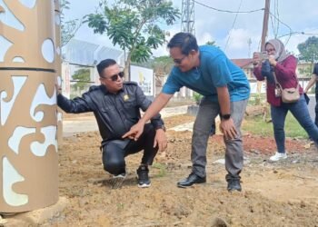 Anggota DPRD Bontang Muhammad Sahib Sidak Lapangan Lang-lang (Foto Ist)