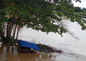 Kondisi banjir di Kutim (Foto Put)