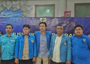 Konferensi Pers 4 Ketua DPD KNPI Kaltim sepakat menjadikan Indra Wijaya sebagai Ketua DPD KNPI Bontang (Foto Ayb)