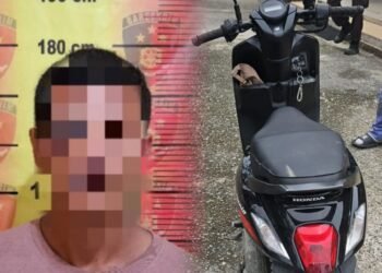 Pelaku Curanmor diamankan Polres Bontang (Dok. Cuitan)