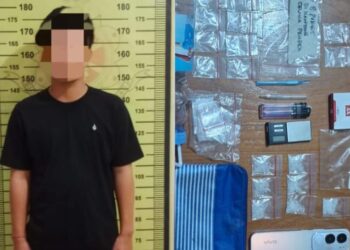 Polres Bontang tangkap pelaku narkoba (Foto Ayb)
