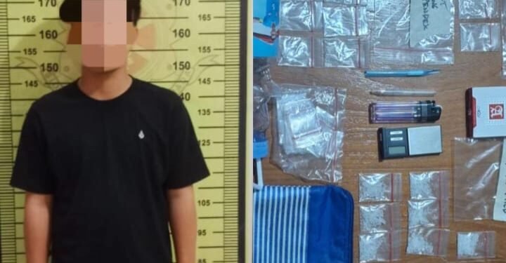 Polres Bontang tangkap pelaku narkoba (Foto Ayb)