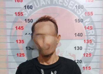 Polres Bontang menangkap seorang pengedar sabu di Kelurahan Tanjung Laut Indah, Kecamatan Bontang Selatan (Foto Ayb)