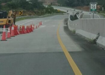 Kondisi jalan tol Samarinda-Balikpapan yang sangat memprihatinkan (Foto Ist)
