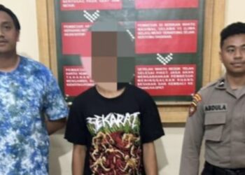 Polres Bontang Bebaskan Pelaku Rusak ATM Bank Mandiri (Foto Ayb)