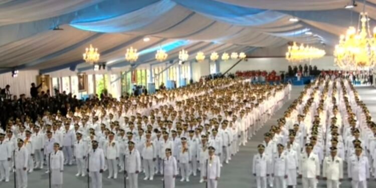 Presiden RI Prabowo lantik 471 kepala daerah (Foto scrinsut youtube Sekretariat Presiden)