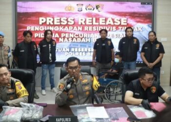Pelaku aksi pencurian di mobil pikap yang bawa uang senilai Rp 50 juta akhirnya berhasil diringkus Polres Berau (Foto Ist)