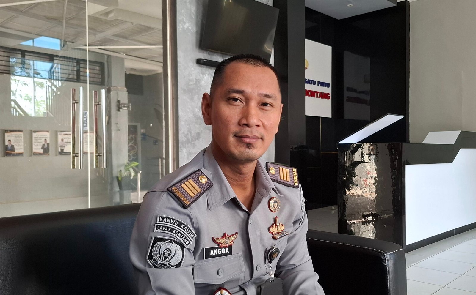 Kepala Pengamanan Lapas Kelas II Bontang, Angga