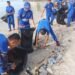 Satuan Polairud Polresta Balikpapan menggelar kegiatan bersih-bersih sampah di pantai (Ist)