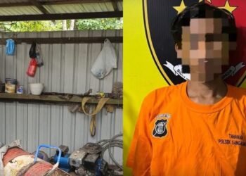 Tersangka DPO MA diamankan Polres Kukar (Ist)