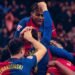 Barcelona merayakan kemenangan (Foto Fc Barcelona)