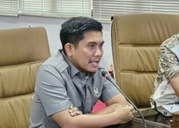 Ketua DPRD Bontang, Andi Faiz Sofiyan Hasdam, saat mengikuti RDP dugaan pencemaran lingkungan (Ayb)