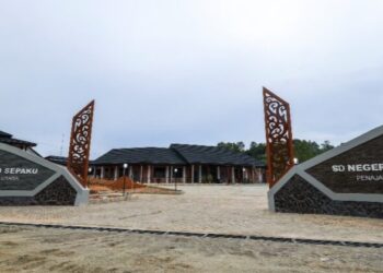 Tampak depan SDN 020 Sepaku (Foto Ist)