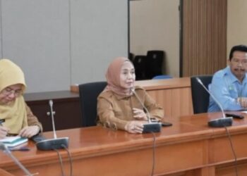 Wali Kota Bontang Neni Moerniaeni menerima Kunjungan Audiensi Perumda Air Minum Tirta Taman di Rupatama (Ist)