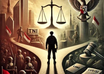 Ilustrasi Revisi UU TNI 2025 (ChatGPT)