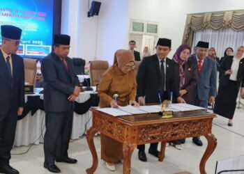 Penandatanganan nota kesepakatan awal Rencana Pembangunan Jangka Menengah Daerah (RPJMD) Kota Bontang periode 2025-2029. (Ayb)