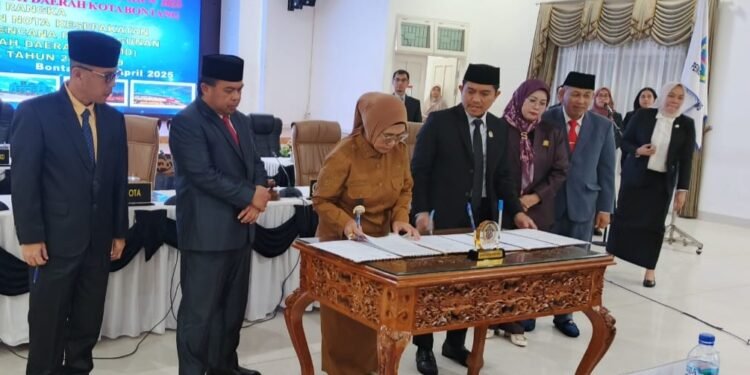 Penandatanganan nota kesepakatan awal Rencana Pembangunan Jangka Menengah Daerah (RPJMD) Kota Bontang periode 2025-2029. (Ayb)
