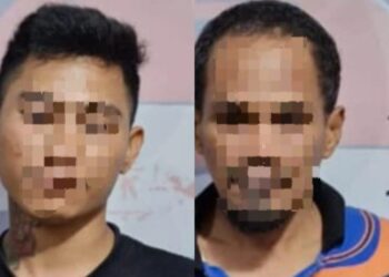 2 Pria yang Diduga Terlibat Peredaran Narkotika Jenis Sabu. (Ayb)