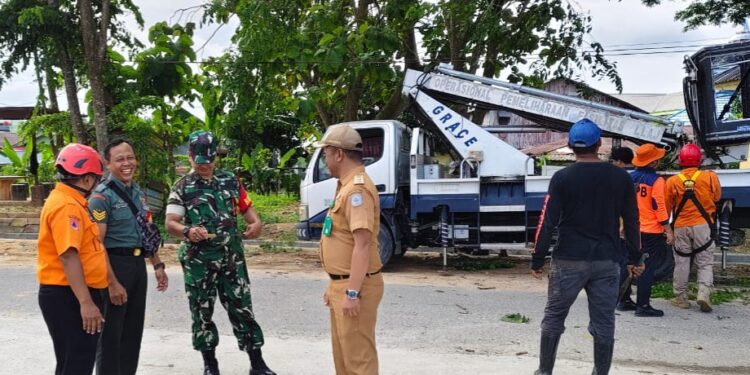 Tim Gabungan Bontang Lakukan Pemangkasan Pohon