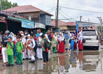 Kondisi Banjir Rob di Bontang Kuala