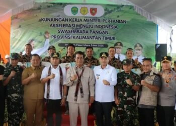 Dukung Program Swasembada Pangan, Wakapolda Kaltim Dampingi Mentan RI Tinjau Program di Kabupaten PPU