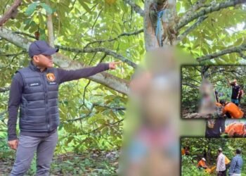 Polisi lakukan olah TKP penemuan mayat yang gantung diri