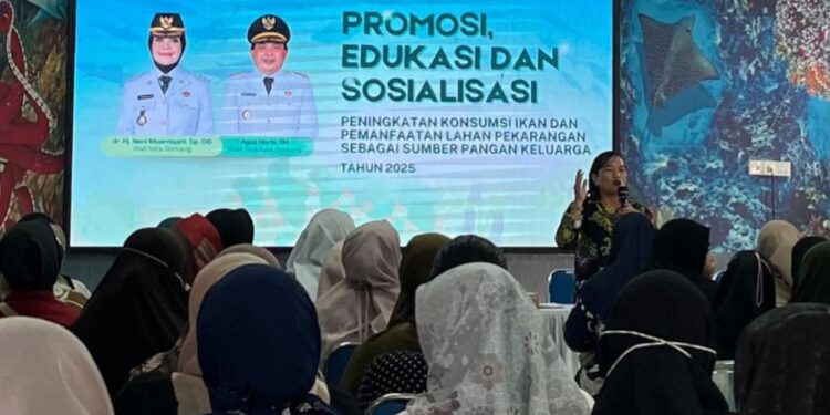 Dinas Ketahanan Pangan DKP3 Bontang menggelar edukasi dan sosialisasi kepada masyarakat dalam rangka pencegahan stunting sejak dini