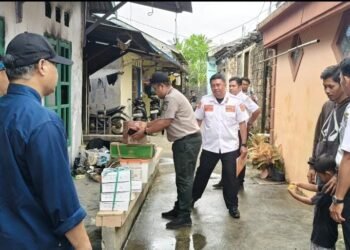 Korban kebakaran di Gunung Telihan terimah bantuan dari BPBD Bontang