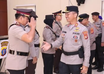 Sertijab Waka Polres dan Kasat Intelkam Polres Bontang