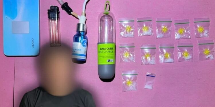 Polsek Sebulu menangkap seorang pelaku narkoba, Jumat malam, 6 Juni 2025,