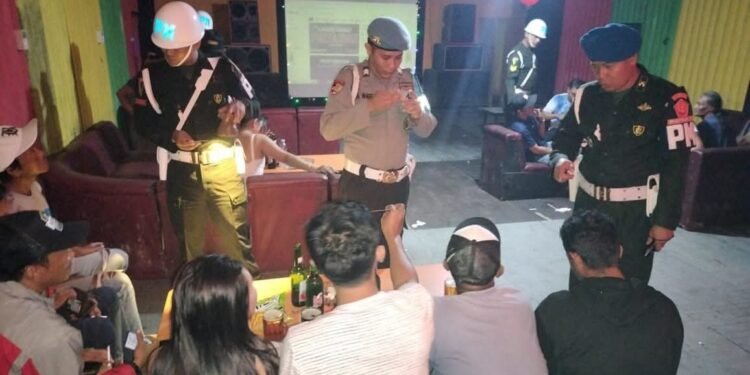 Polres Bontang Gelar Razia Malam, Fokus ke THM dan Anggota