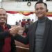 Kapolres Bontang AKBP Alex Frestian Lumban Tobin bersama Ketua BKAG Kota Bontang, Bpk. Tobok M. Sitinjak,