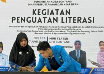 KNPI MoU dengan Dinas Perpus, Dorong Budaya Literasi