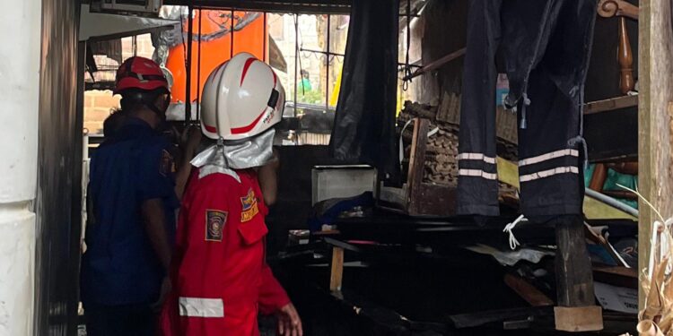 Kebakaran di Berbas Tengah Bontang