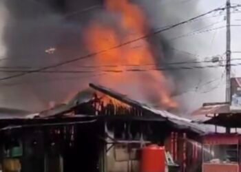 Kebakaran di Sanggata Utara, Kutim