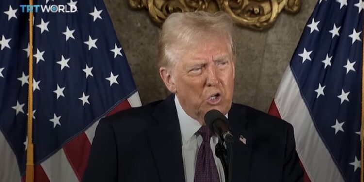 Presiden Amerika Serikat Donald Trump. (Foto: tangkapan layar kanal Youtube TRT World)