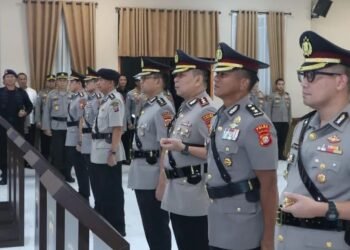 Serah Terima Jabatan (Sertijab) yang dipimpin langsung Kapolda Kalimantan Timur Irjen Pol Endar Priantoro.