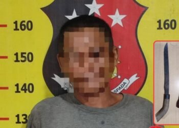 Pelaku berinisial RS (40), diringkus Polsek Samboja Polres Kukar