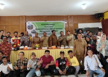 Sosialisasi Rencana Pasar Ternak Desa Suka Rahmat