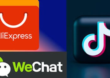 Aplikasi TikTok, AliExpress, dan WeChat. (Ist)