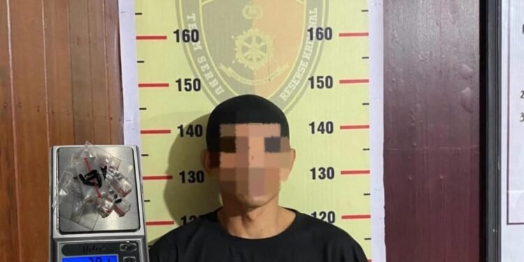 Pelaku diamankan polisi (Dok: Polres Kukar)